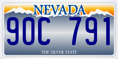 NV license plate 90C791