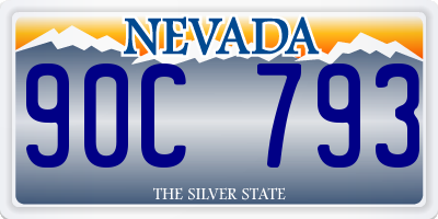 NV license plate 90C793