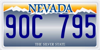 NV license plate 90C795
