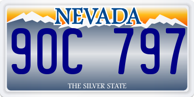 NV license plate 90C797