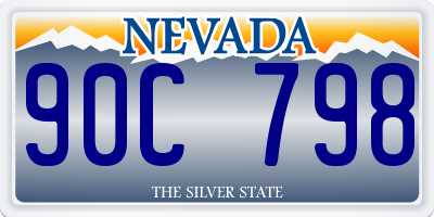 NV license plate 90C798