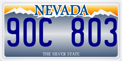 NV license plate 90C803