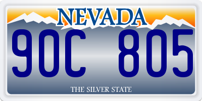 NV license plate 90C805