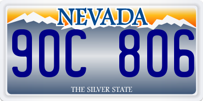 NV license plate 90C806