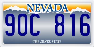 NV license plate 90C816