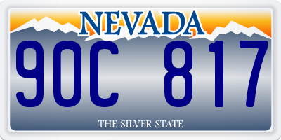 NV license plate 90C817