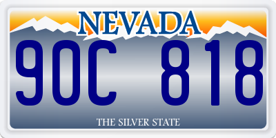 NV license plate 90C818