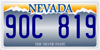 NV license plate 90C819