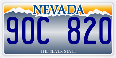 NV license plate 90C820