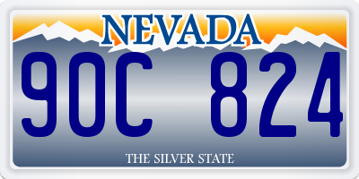 NV license plate 90C824