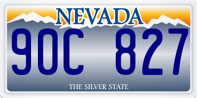 NV license plate 90C827