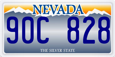 NV license plate 90C828