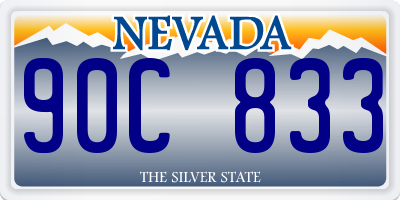 NV license plate 90C833