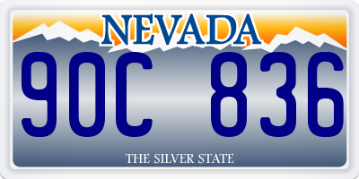 NV license plate 90C836