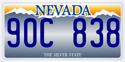 NV license plate 90C838