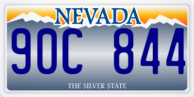 NV license plate 90C844