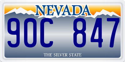 NV license plate 90C847