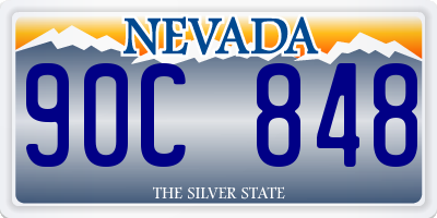 NV license plate 90C848