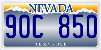 NV license plate 90C850