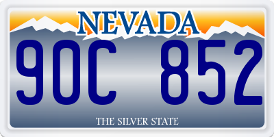 NV license plate 90C852