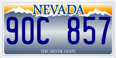 NV license plate 90C857