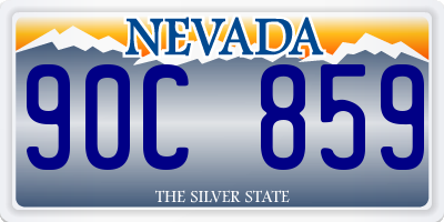 NV license plate 90C859