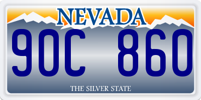 NV license plate 90C860