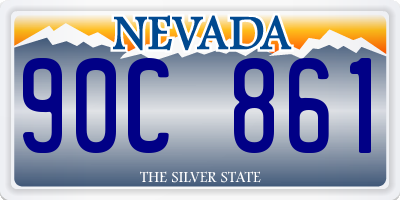 NV license plate 90C861