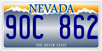 NV license plate 90C862