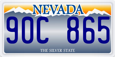 NV license plate 90C865