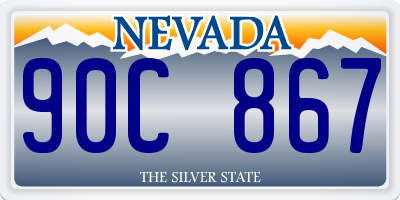 NV license plate 90C867