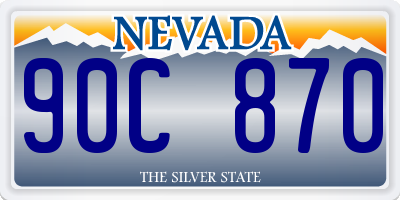 NV license plate 90C870