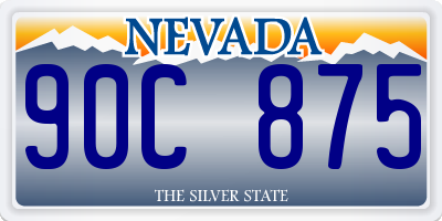 NV license plate 90C875