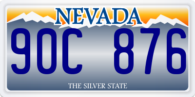 NV license plate 90C876