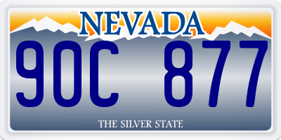 NV license plate 90C877