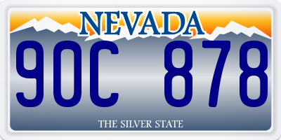 NV license plate 90C878