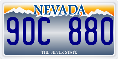 NV license plate 90C880