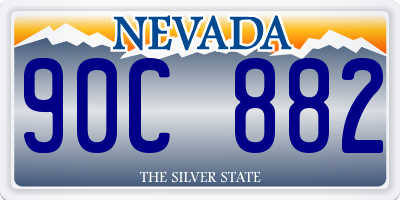 NV license plate 90C882