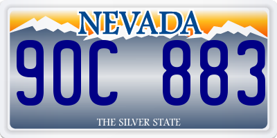 NV license plate 90C883