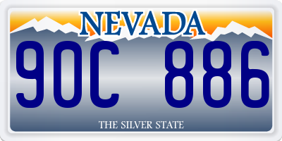 NV license plate 90C886
