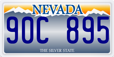 NV license plate 90C895