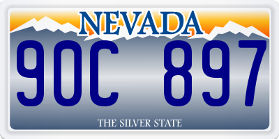 NV license plate 90C897