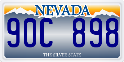 NV license plate 90C898