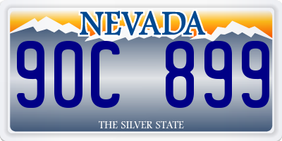 NV license plate 90C899