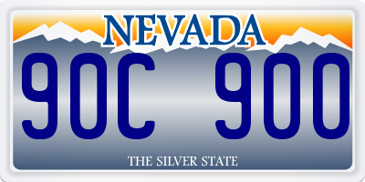 NV license plate 90C900