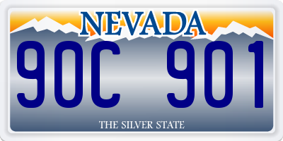 NV license plate 90C901