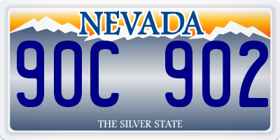 NV license plate 90C902