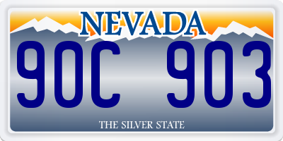 NV license plate 90C903