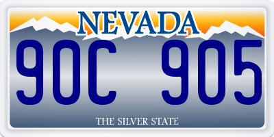 NV license plate 90C905