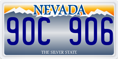 NV license plate 90C906